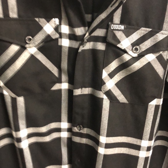 Dixxon “The Decade” men’s large long sleeve flannel shirt EUC - Picture 3 of 4